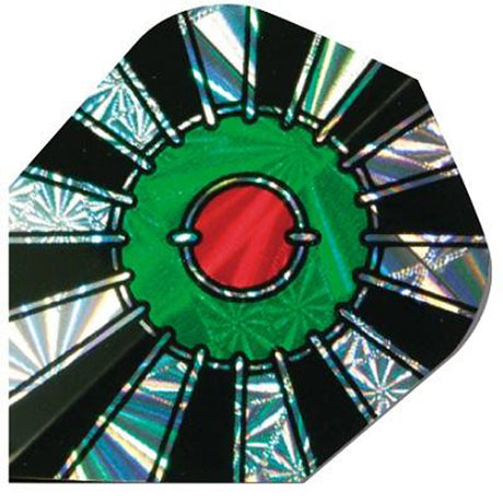 Harrows Hologram Bullseye Dart Flights main image on a white background.