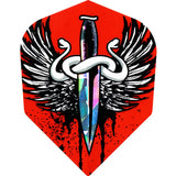 Harrows Hologram Dagger and Wings Dart Flights main image on a white background.