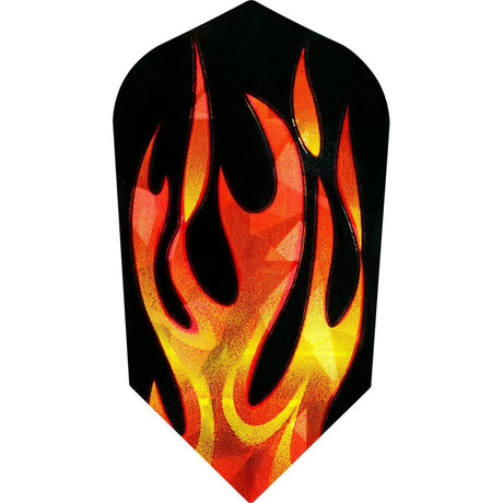 Harrows Hologram Flame Slim 1645 Dart Flights main image on a white background.