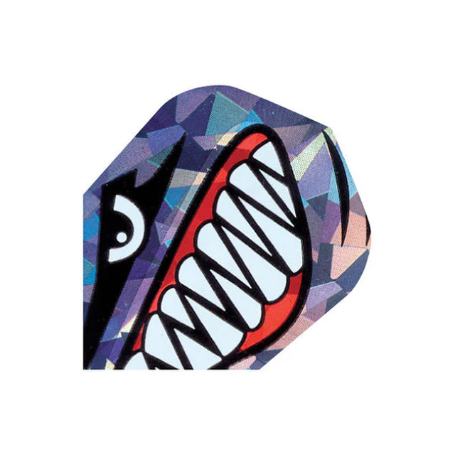 Harrows Hologram Shark Teeth Dart Flights main image on a white background.