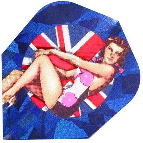 Harrows Hologram Swimsuit Model Dart Flights main image on a white background.