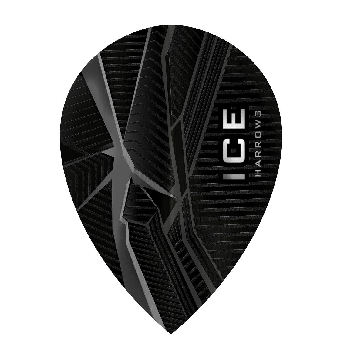 ICE Recut Black Pear Dart Flights by Harrows main image on a white background.