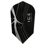 ICE Recut Clear Slim Dart Flights by Harrows main image on a white background.
