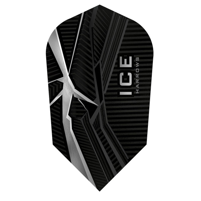 ICE Recut Clear Slim Dart Flights by Harrows main image on a white background.