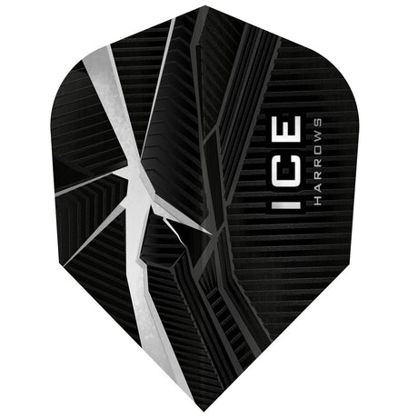 ICE Recut Clear Standard Dart Flights by Harrows main product image on a white background.
