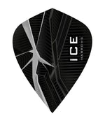 Harrows ICE Recut Kite Dart Flights 25 Sets main product image showing the flight design and product contents