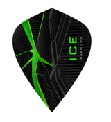 Harrows ICE Recut Kite Dart Flights 25 Sets main product image showing the flight design and product contents