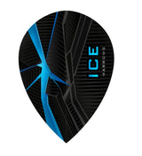 Harrows ICE Recut Pear Dart Flights 25 Sets main product image showing the flight design and product contents