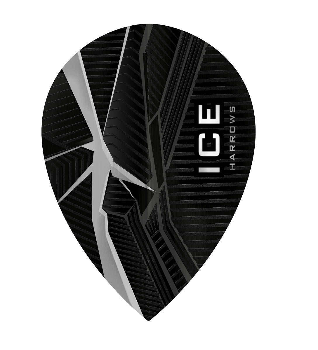 Harrows ICE Recut Pear Dart Flights 25 Sets main product image showing the flight design and product contents