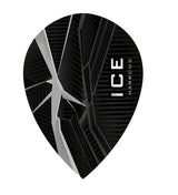 Harrows ICE Recut Pear Dart Flights 25 Sets main product image showing the flight design and product contents