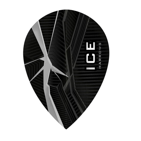 Harrows ICE Recut Clear Pear Dart Flights main product image showing the flight design and product contents