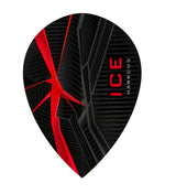 Harrows ICE Recut Pear Dart Flights 25 Sets main product image showing the flight design and product contents
