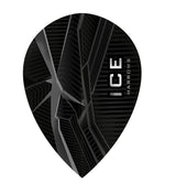 Harrows ICE Recut Pear Dart Flights 25 Sets main product image showing the flight design and product contents