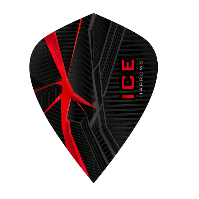 ICE Recut Red Kite Dart Flights by Harrows main image on a white background.