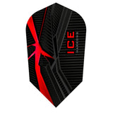 ICE Recut Red Slim Dart Flights by Harrows main image on a white background.