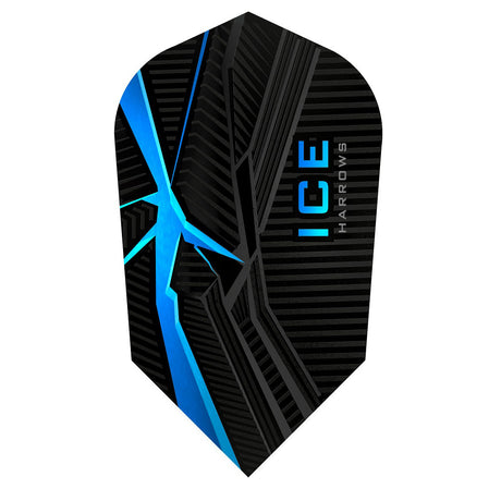 Harrows ICE Recut Aqua Slim Dart Flights main product image showing the flight design and product contents