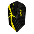ICE Recut Yellow Slim Dart Flights by Harrows main image on a white background.
