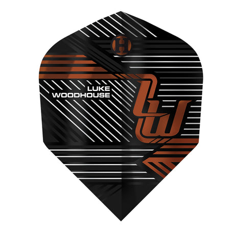 Harrows Luke Woodhouse Series 2 Dart Flights main product image showing the flight design and product contents