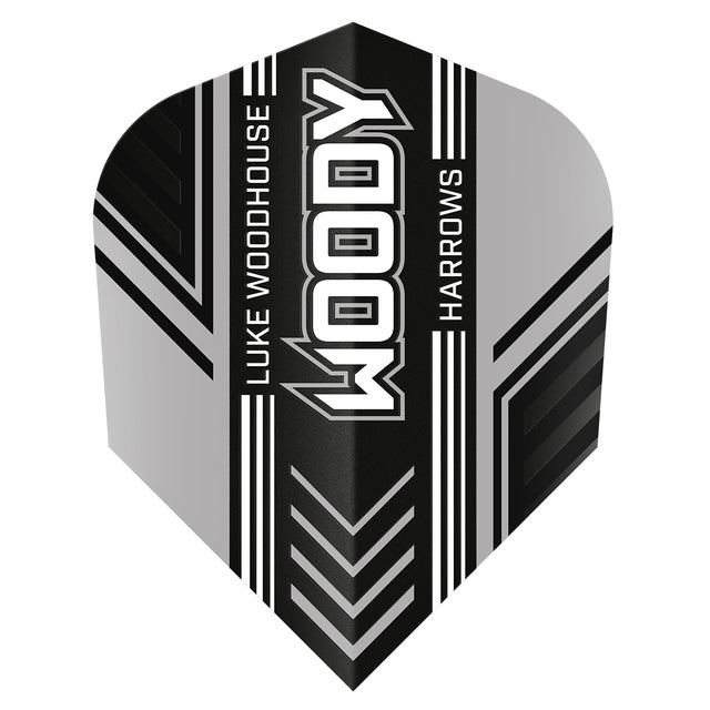 Luke Woodhouse Standard No6 Prime Dart Flights by Harrows main product image on a white background.
