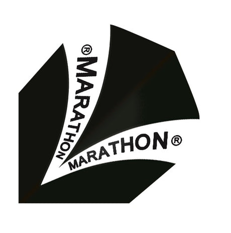 Harrows Marathon Black Dart Flights main image on a white background.