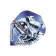 Harrows Marathon Blue Pit Bull Dart Flights main image on a white background.