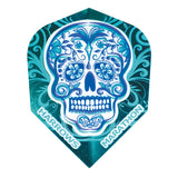 Harrows Marathon Candy Skull No6 Dart Flights main product image showing the flight design and product contents