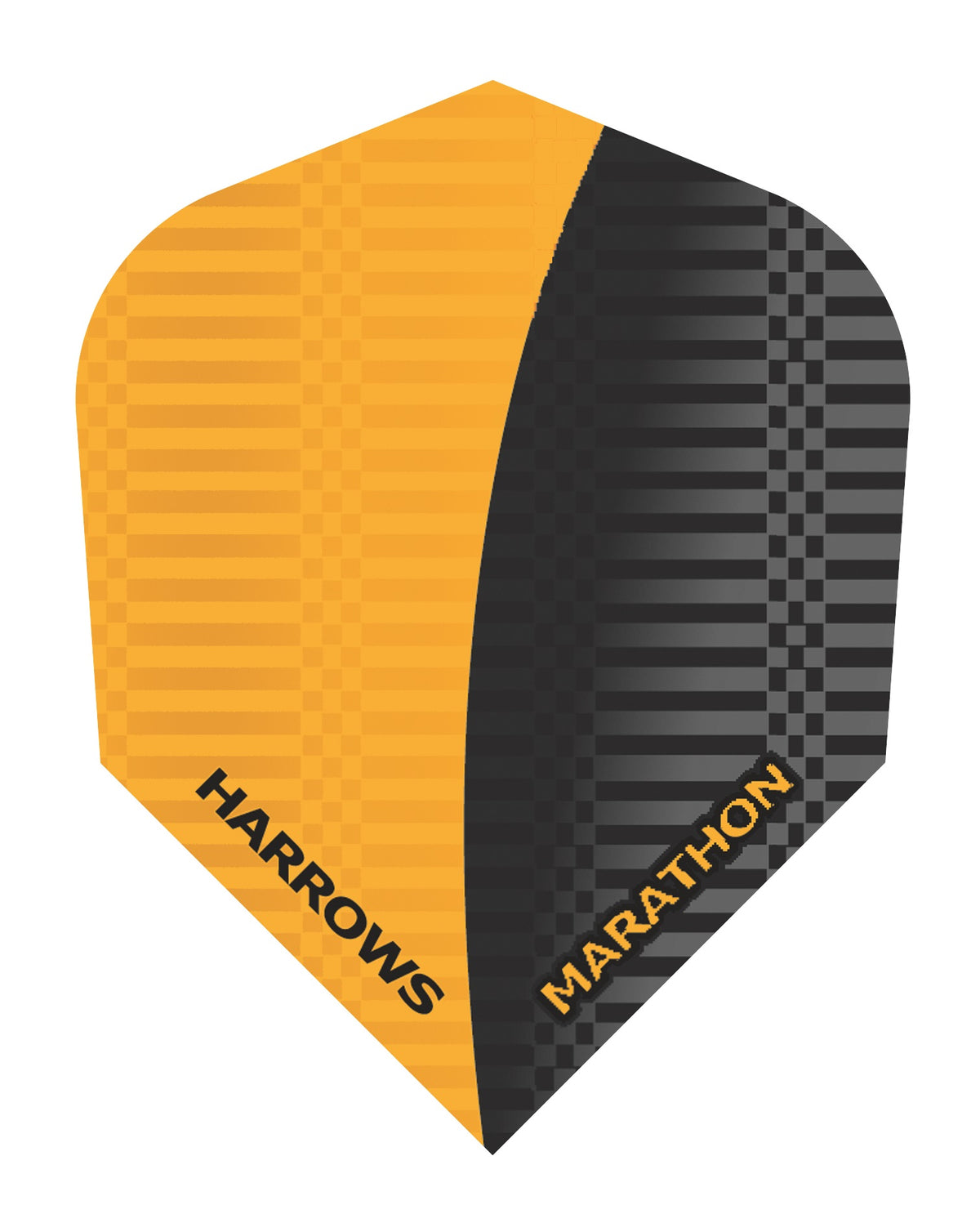Harrows Marathon Orange and Black Dart Flights (1524) main image on a white background.