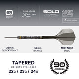 Harrows NX Luxe Tapered Quick Point 90% Tungsten Steel Tip Darts