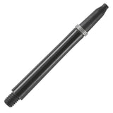 Harrows Nylon Ring Grip Dart Stems Shafts Black main product image showing the stems, packaging, and included contents