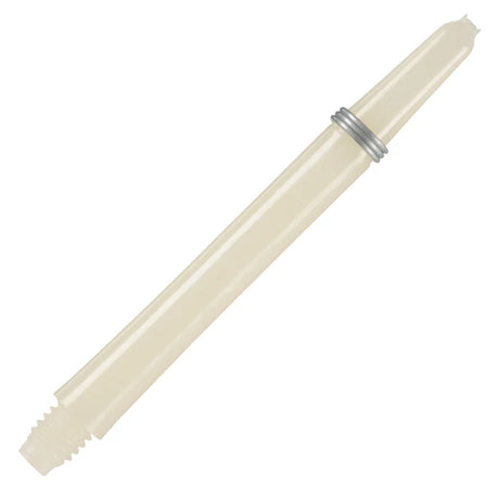 Harrows Nylon Ring Grip Dart Stems Shafts White main product image showing the stems, packaging, and included contents