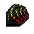 Harrows Orbital Yellow Red Standard Dart Flights main image on a white background.