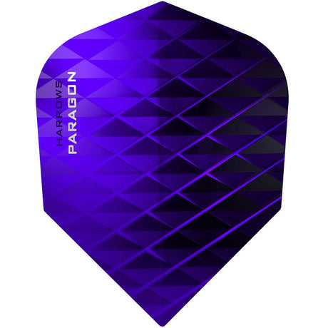 Harrows Paragon Purple Dart Flights main image on a white background.