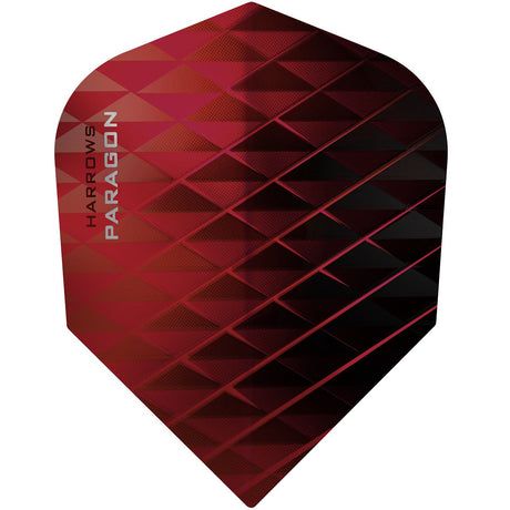 Harrows Paragon Red Dart Flights main image on a white background.