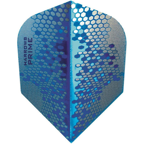 Harrows Prime Blue HEX Dart Flights main image on a white background.