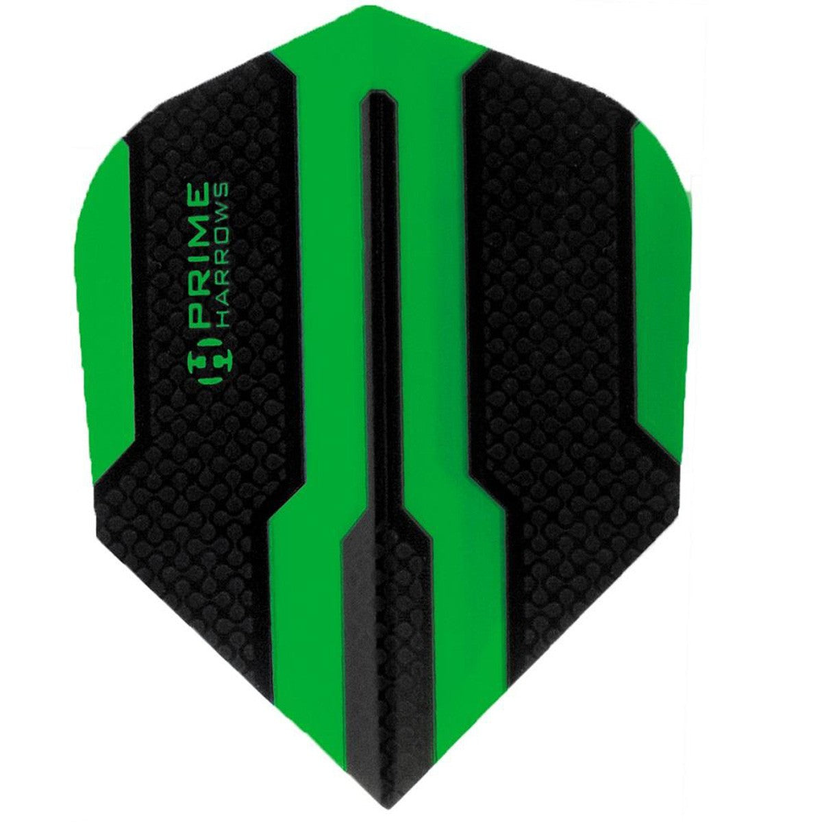 Harrows Prime Green Dual Zone Dart Flights main image on a white background.