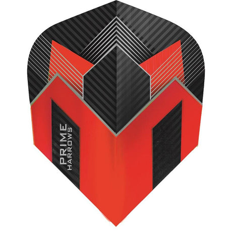 Harrows Prime Red Dart Flights main image on a white background.