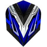 Harrows Prime Vespa Blue Black Dart Flights main image on a white background.