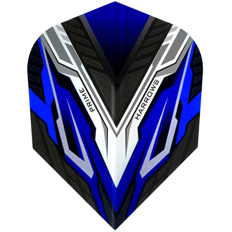 Harrows Prime Vespa Blue Black Dart Flights main image on a white background.