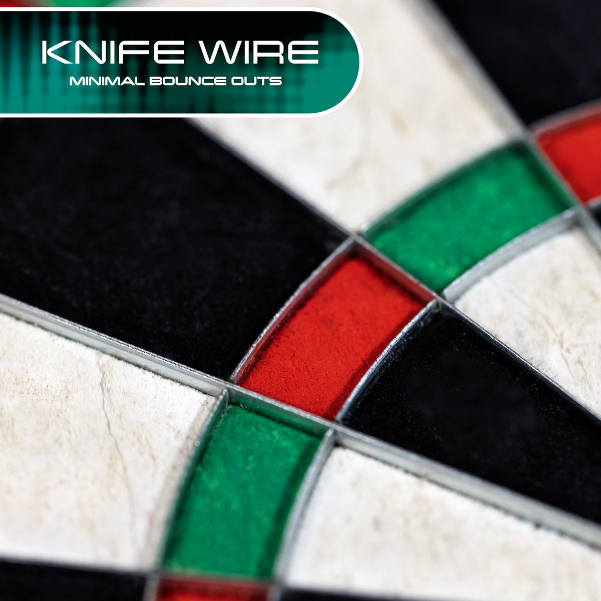 Harrows Quadro 240 Dartboard image highlighting the wire technology and spider system design