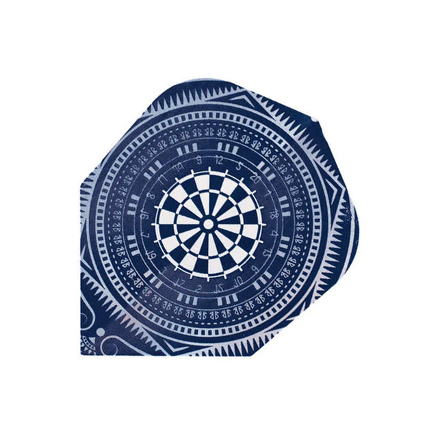 Harrows Quadro Blue Dartboard Dart Flights main image on a white background.