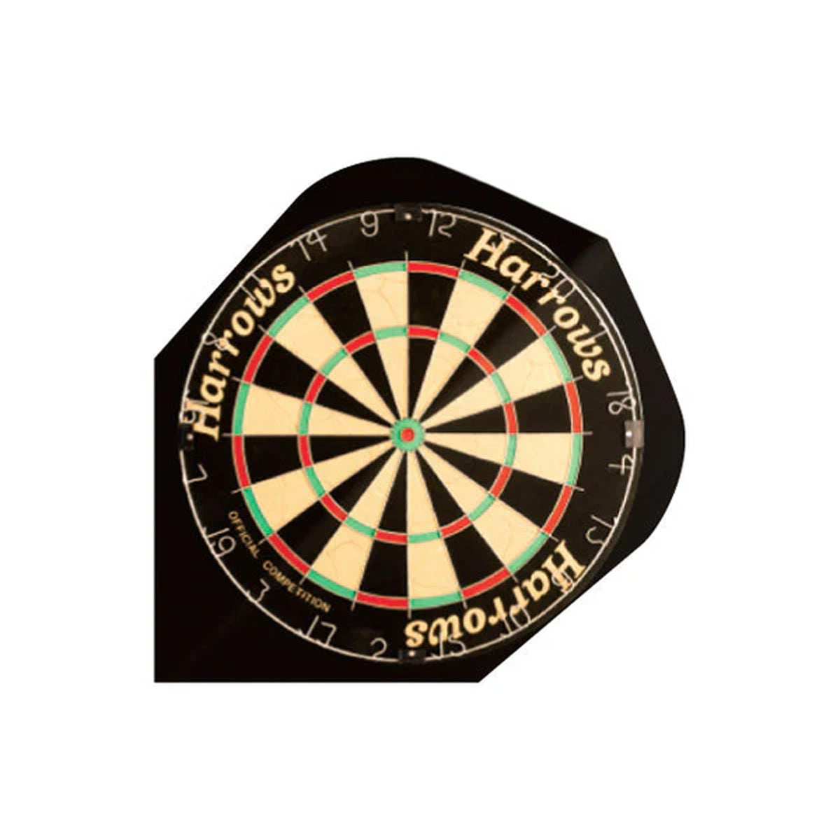 Harrows Quadro Dartboard Dart Flights main image on a white background.