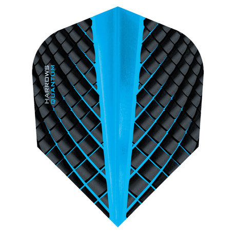 Harrows Quantum Aqua Dart Flights main image on a white background.