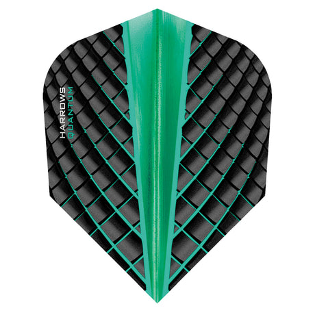 Harrows Quantum Jade Dart Flights main image on a white background.