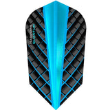 Harrows Quantum Slim Aqua Dart Flights main image on a white background.