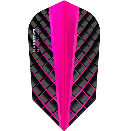Harrows Quantum Slim Pink Dart Flights main image on a white background.