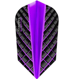 Harrows Quantum Slim Purple Dart Flights main image on a white background.