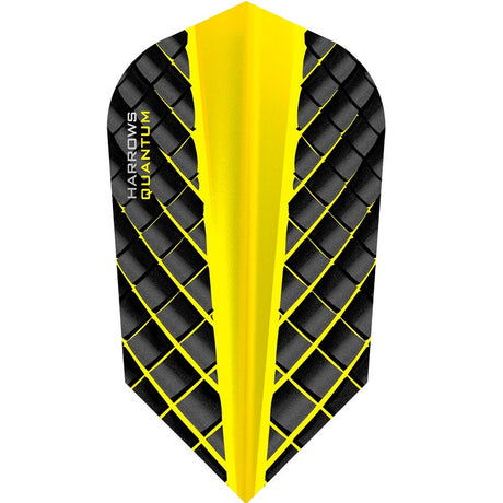 Harrows Quantum Slim Yellow Dart Flights main image on a white background.