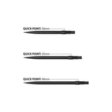 Harrows Quick Points Black image comparing the available point lengths