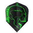 Harrows Rage Standard No6 Dart Flights main product image showing the flight design and product contents