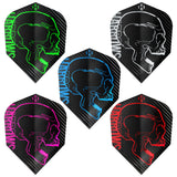 Harrows Rage Standard No6 Dart Flights main product image showing the flight design and product contents